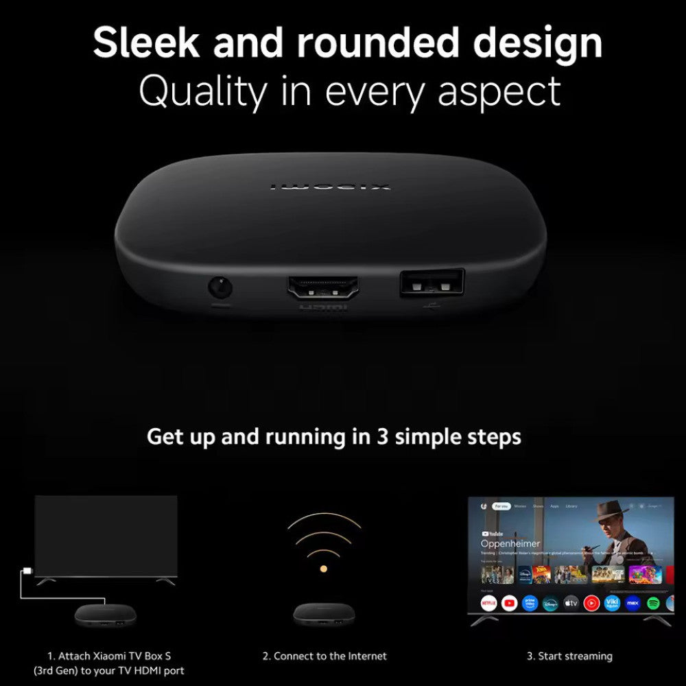 Xiaomi TV Box S 3rd Gen - 4K UHD Xiaomi TV Box S 3rd Gen - 4K UHD